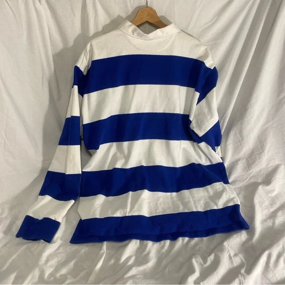 University of Kentucky Rugby Blue and White Striped Heavy LS Polo - Picture 5 of 5